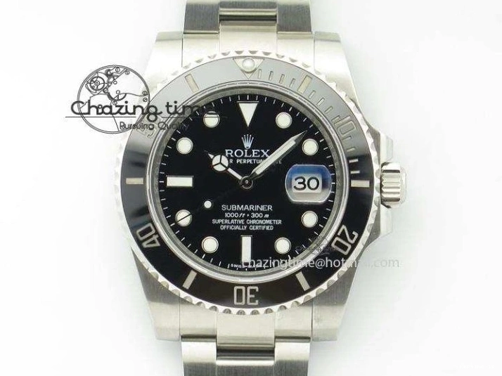 0103 Colorful Submariner 116610 LN Black Ceramic JF 1:1 Best Edition On SS Bracelet A2836 V 3977